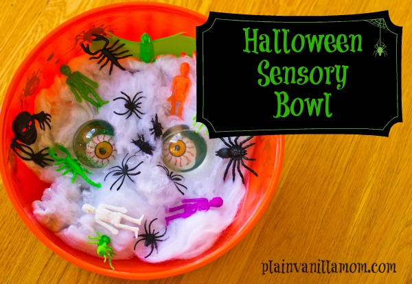 Halloween Sensory Bowl for the Babe