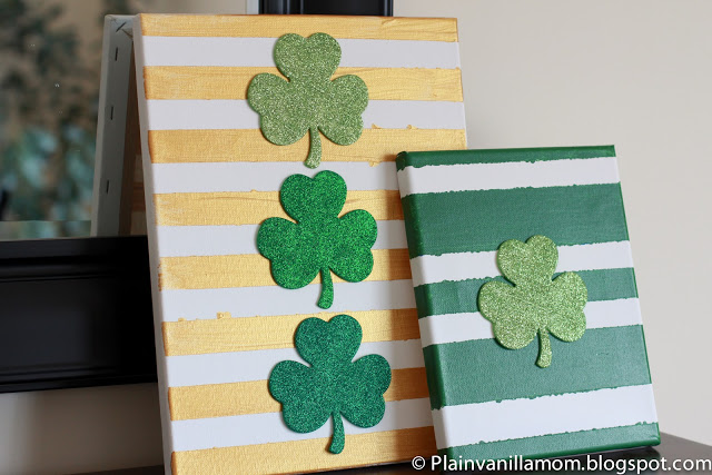 Shamrocks on Canvas