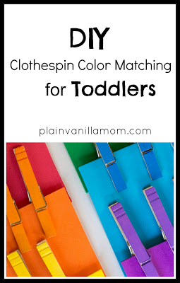 DIY Clothespin Color Matching for Toddlers