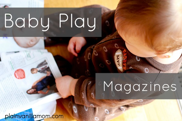 Baby Play with Magazines
