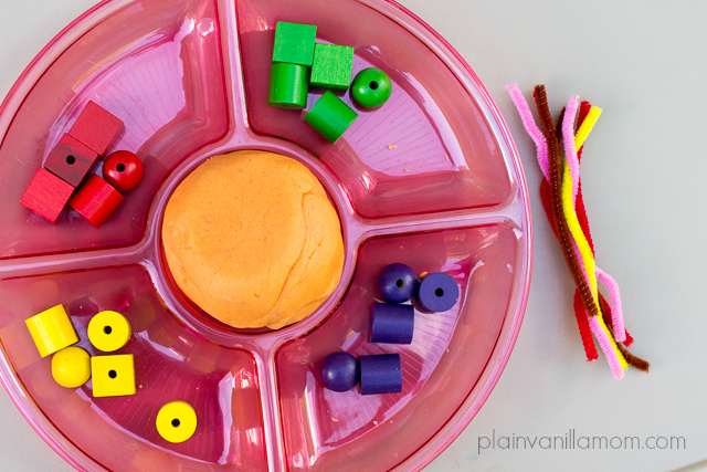 Play Dough, Beads & Pipecleaners