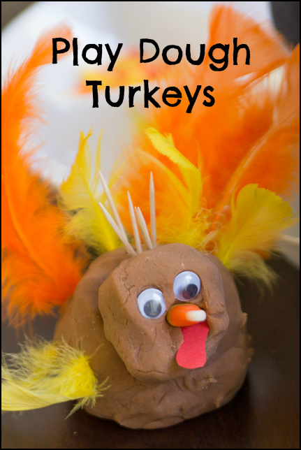 Play Dough Turkeys