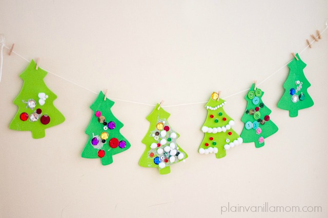 Decorating (foam) Christmas Trees