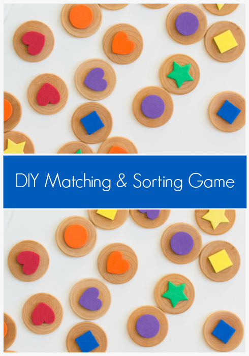 DIY Shapes & Colors Matching and Memory Game