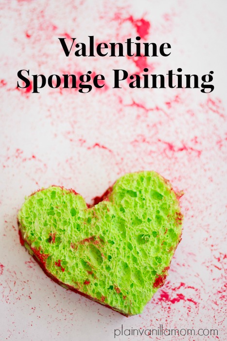 Valentine Sponge Painting