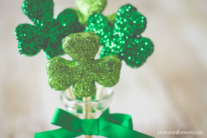 Glittered Shamrock Bouquet