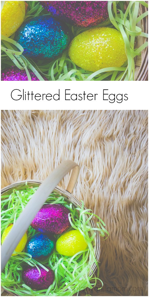 DIY Glittered Easter Eggs