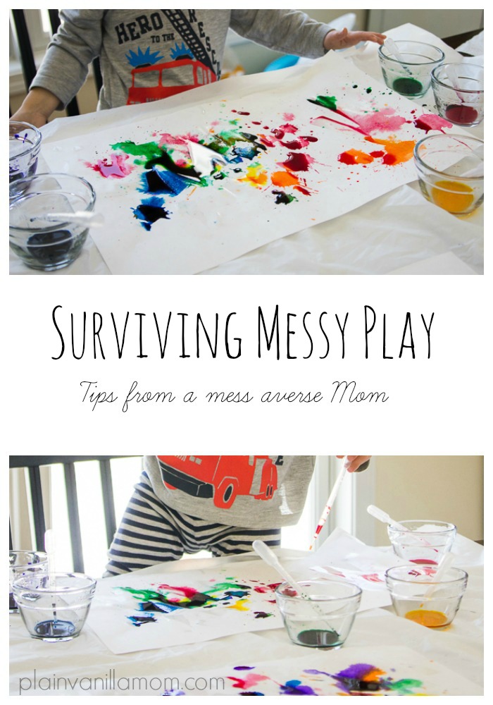 A Mess Averse Mom's Guide to Surviving Messy Play
