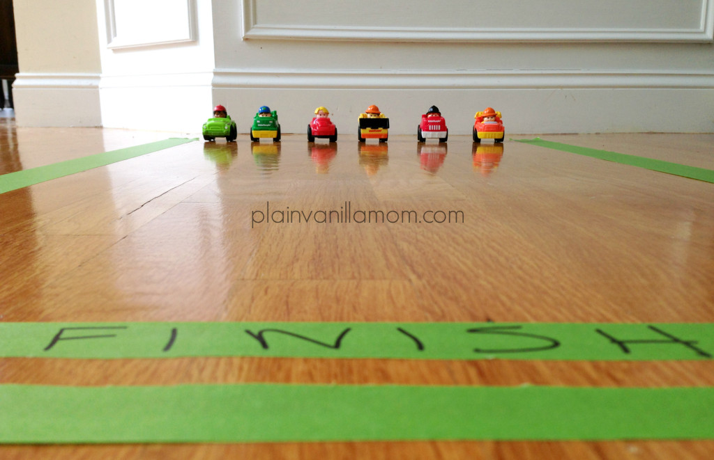 Examples of smaller defined play spaces to encourage independent play