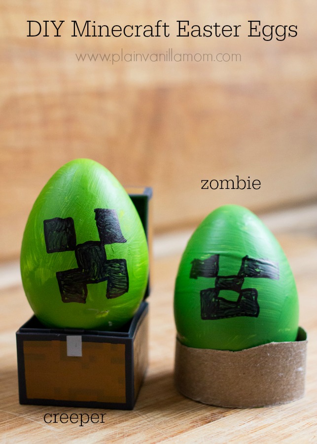 Decorating Minecraft Easter Eggs