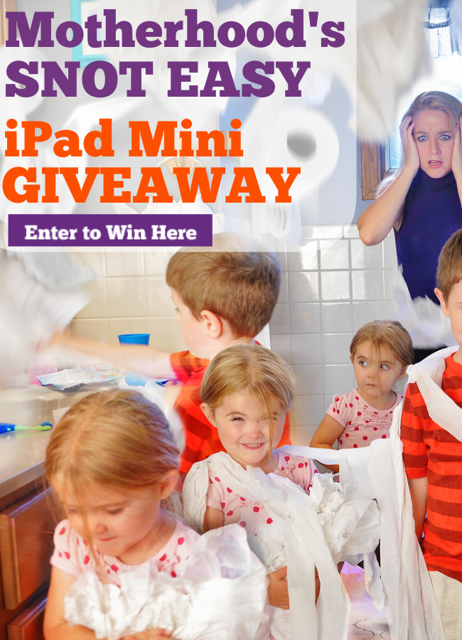 Motherhood's Snot Easy | iPad Mini Giveaway from Boogie Wipes