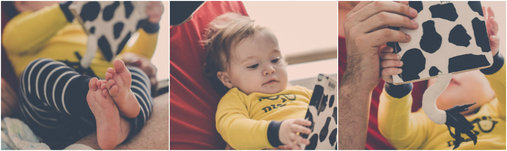 reading with daddy collage