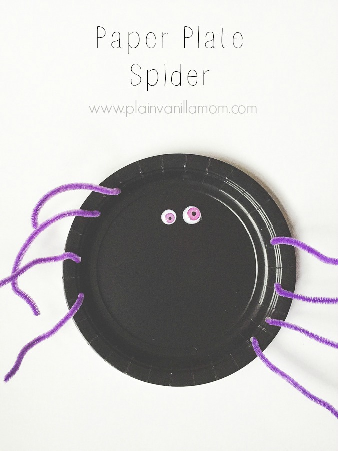 Paper Plate Spiders