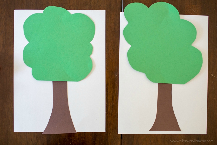 Bead Apple Tree Craft Cut outs