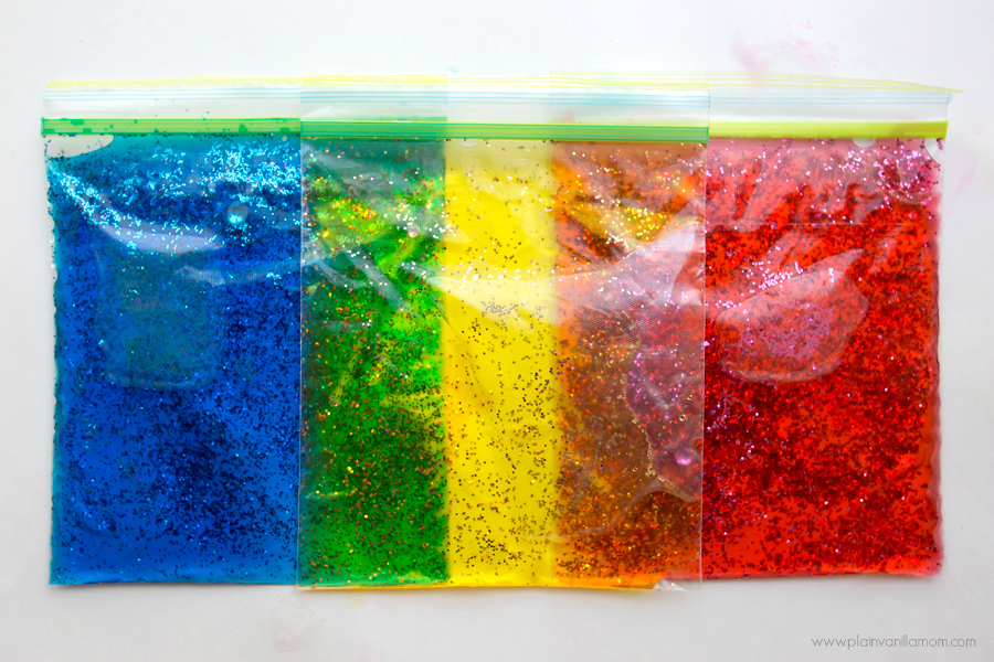 Color Mixing Sensory Bags