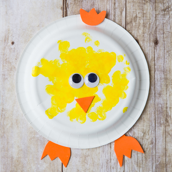 Dot Marker Paper Plate Chick