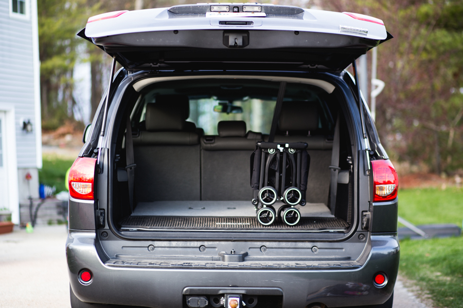 the gb Pockit stroller takes up hardly any space #sponsored