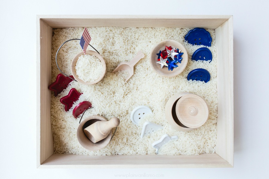 4th of July Sensory Bin | A Sensory Bin for All Seasons