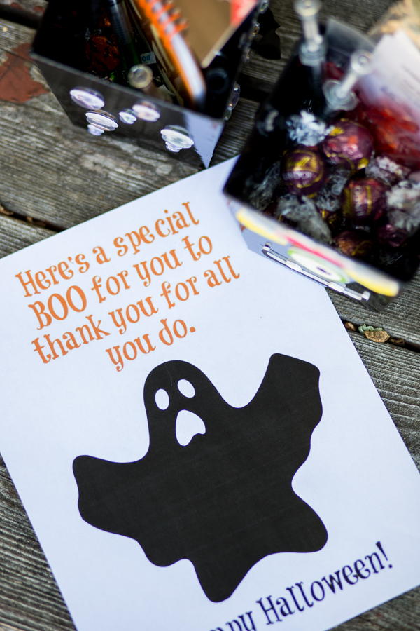 A twist on the tradition of Boo-ing & a free printable