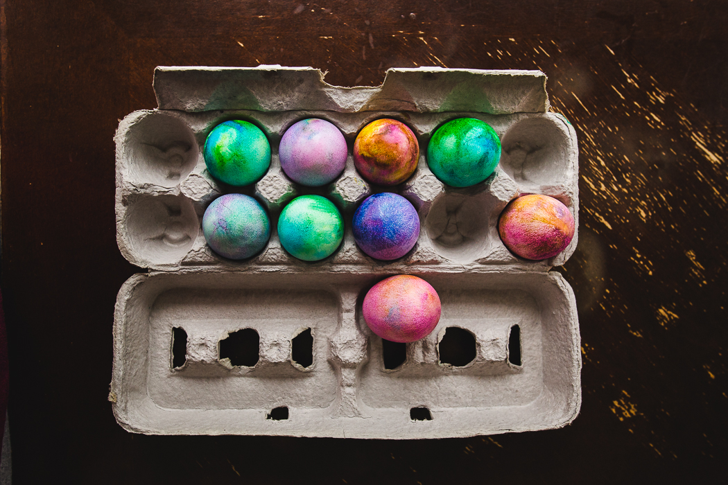 The Reality of Shaving Cream Easter Eggs